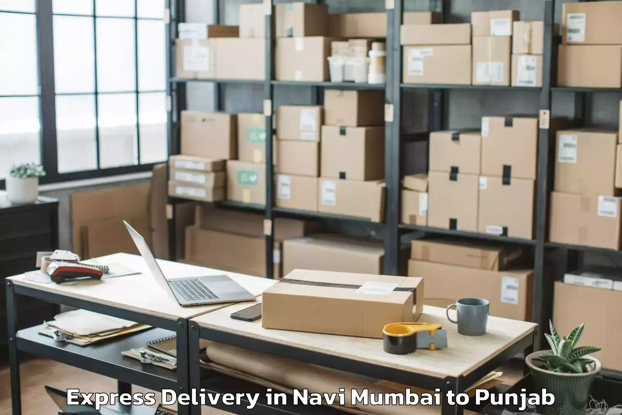 Professional Navi Mumbai to Samrala Express Delivery